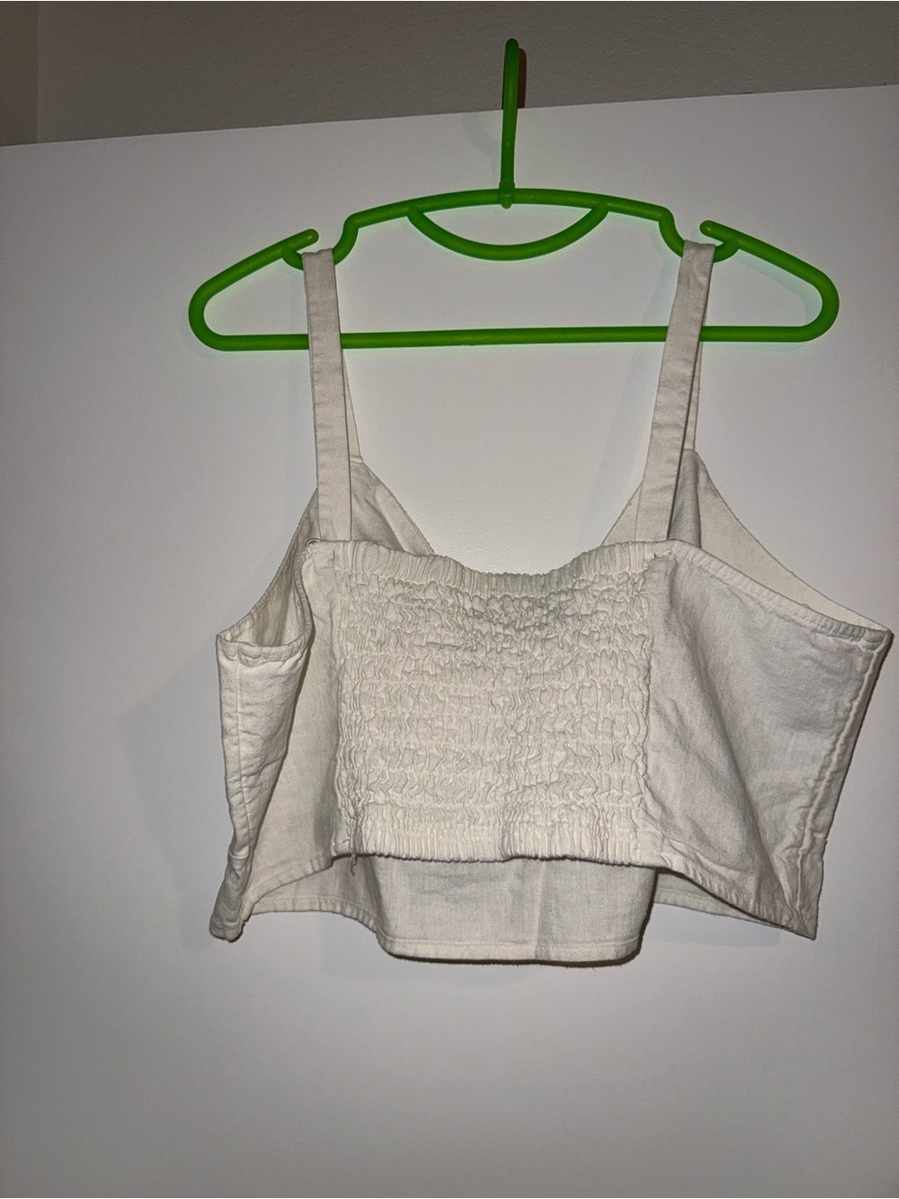 Universal Thread Cream Tie-Front Crop Tank - Picture 4 of 5